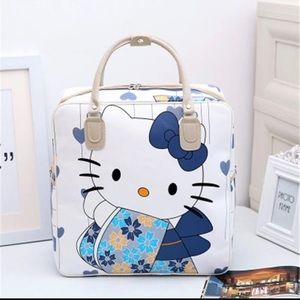 Large White and Blue Hello Kitty